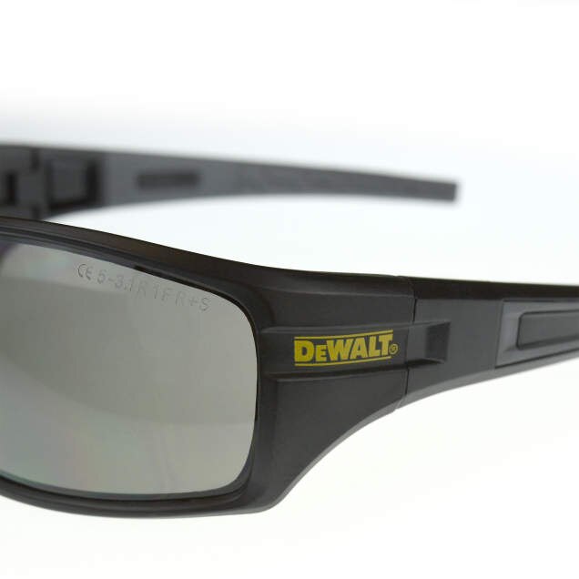 Dewalt DPG101-2D Auger Safety Glasses, Black Frame, Smoke Lens - 7
