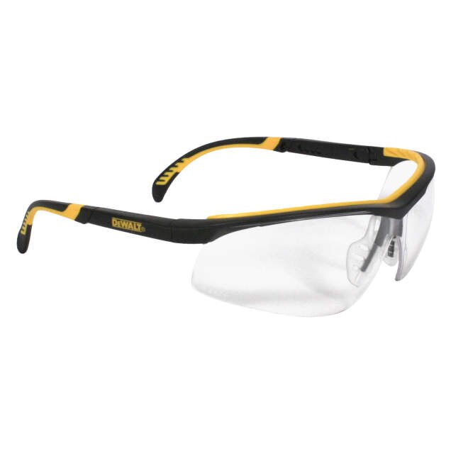 Dewalt DPG55-11D DC Safety Glasses, Black Frame, Clear Anti-Fog Lens