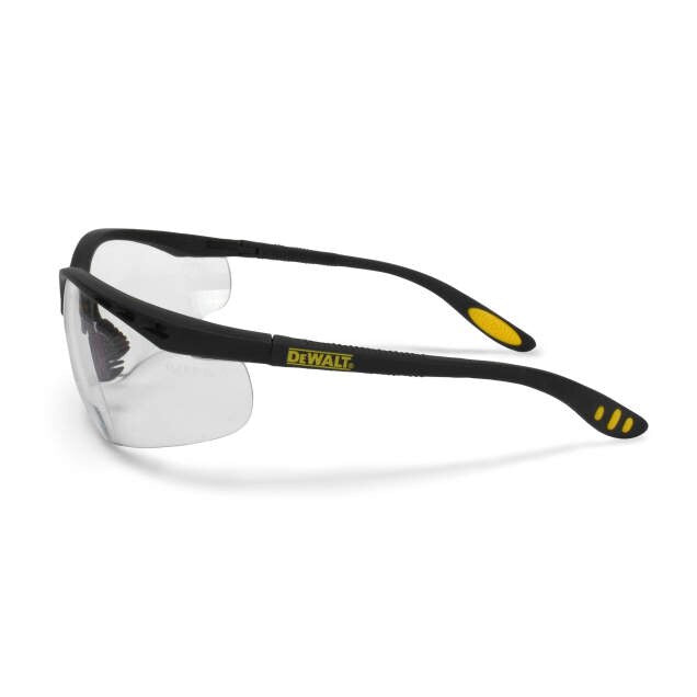 Dewalt DPG59-110D Reinforcer RX Glasses, Black Frame, Clear Lens, 1.0 Diopter - 4