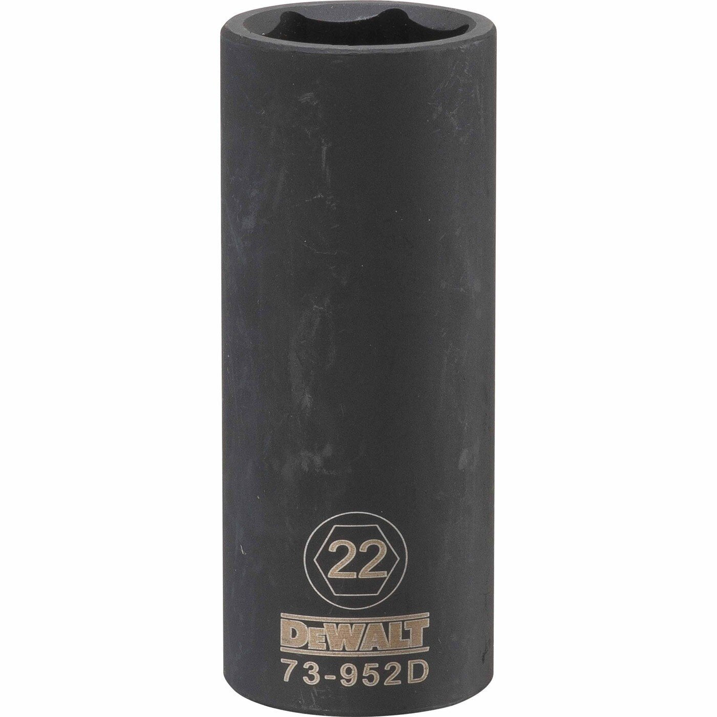 DeWalt DWMT73952OSP Mechanics 6 Point 1/2 inch Drive Deep Impact Socket 22 MM deep socket for metric fastening and mechanical repair work