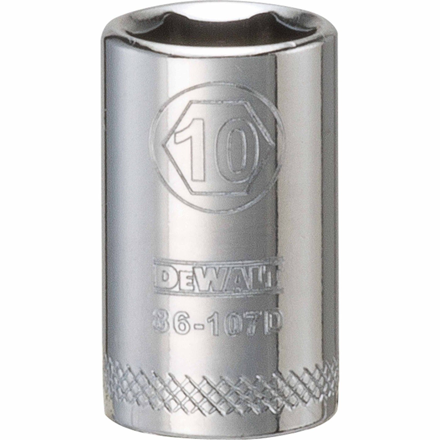 DeWalt DWMT86107OSP Mechanics 6 Point 1/4 in. Drive Socket 10 mm for fastening and removal work in a shop or garage
