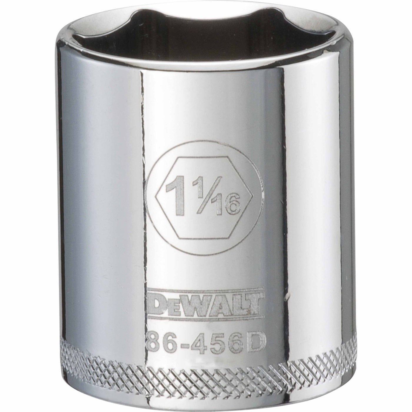 DeWalt DWMT86456OSP Mechanics 6 Point 1/2 Drive Socket 1-1/16 inch chrome socket for fastening work in automotive and shop service