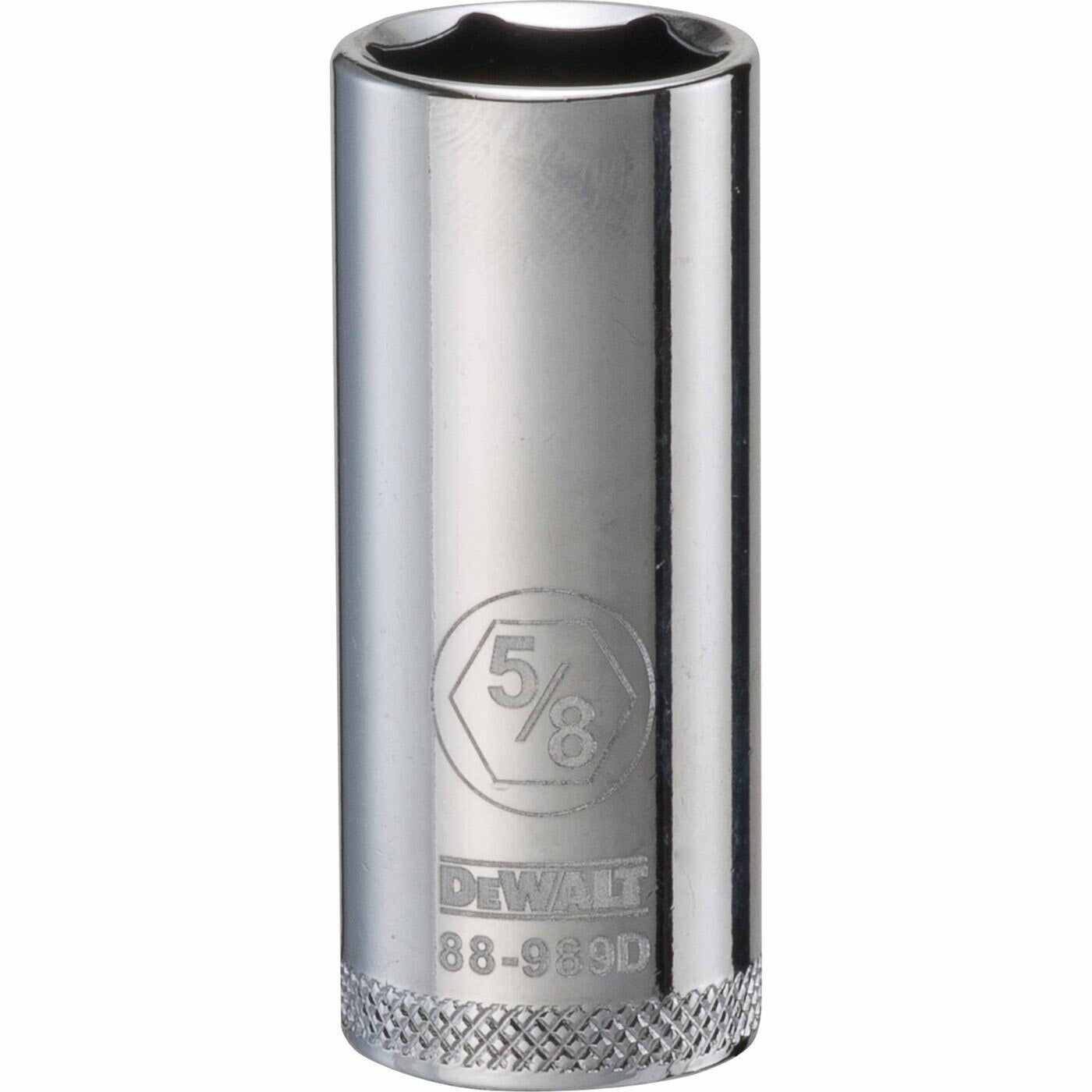 DeWalt DWMT88989OSP Mechanics 6 Point 3/8 in. Drive Deep Socket 5/8 in. product shot showing the deep socket body for mechanical fastening work in automotive and shop environments