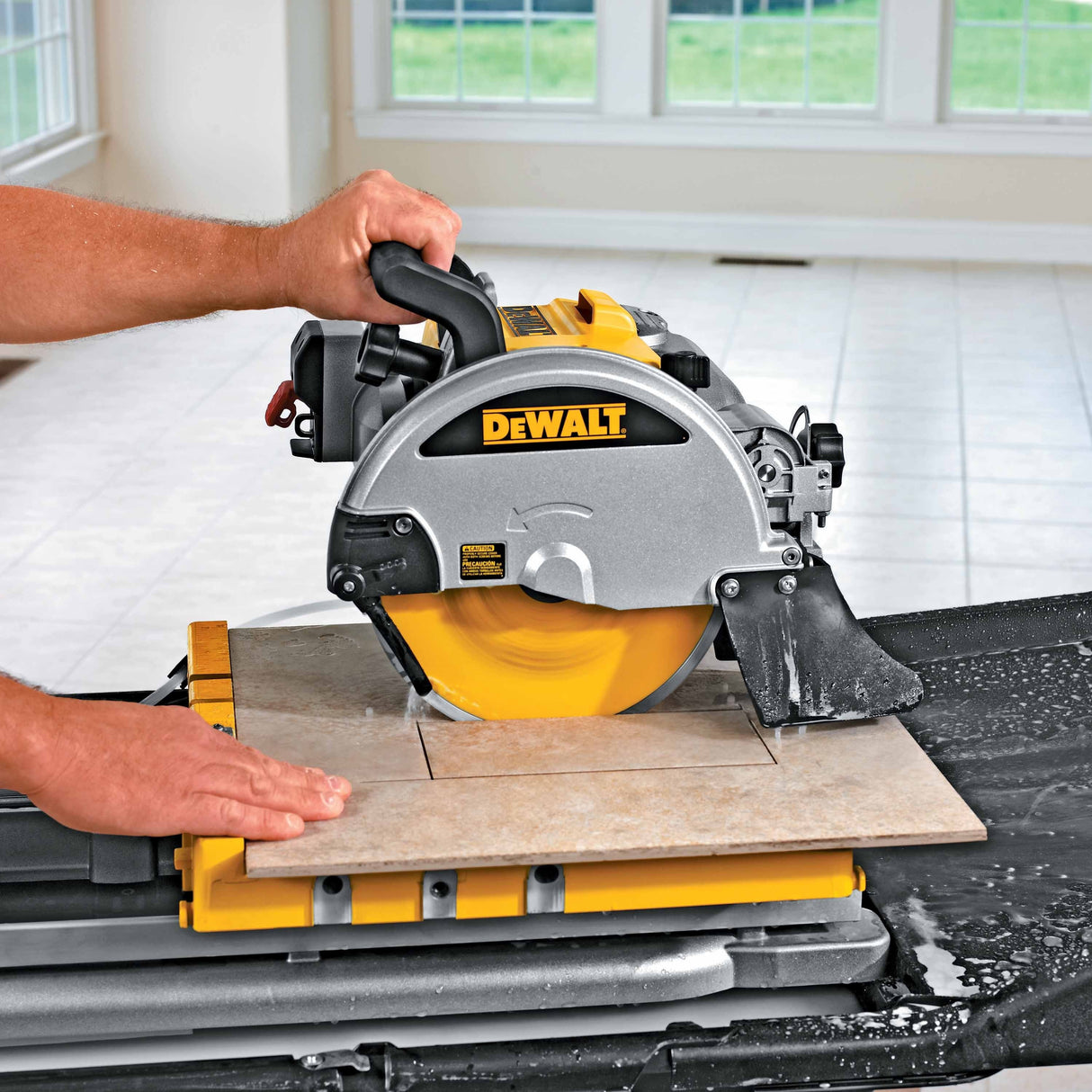 DeWalt D24000 Heavy-Duty 10" Wet Tile Saw - 7