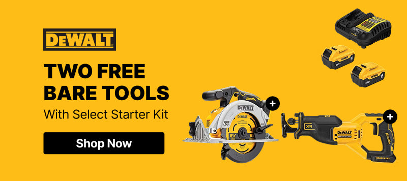 dewalt two free bare tools with select starter kit