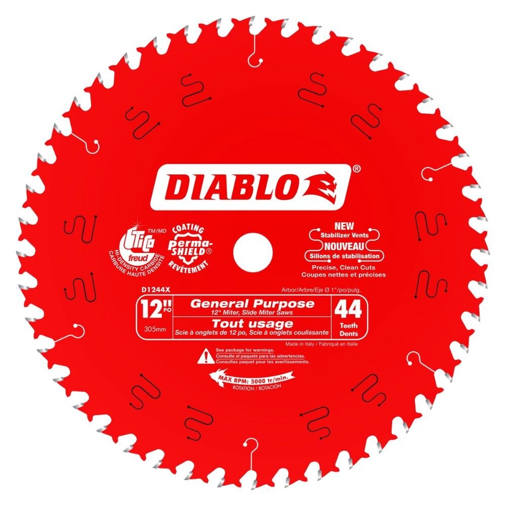 Diablo D1244X 12" x 44 Combination Saw Blade