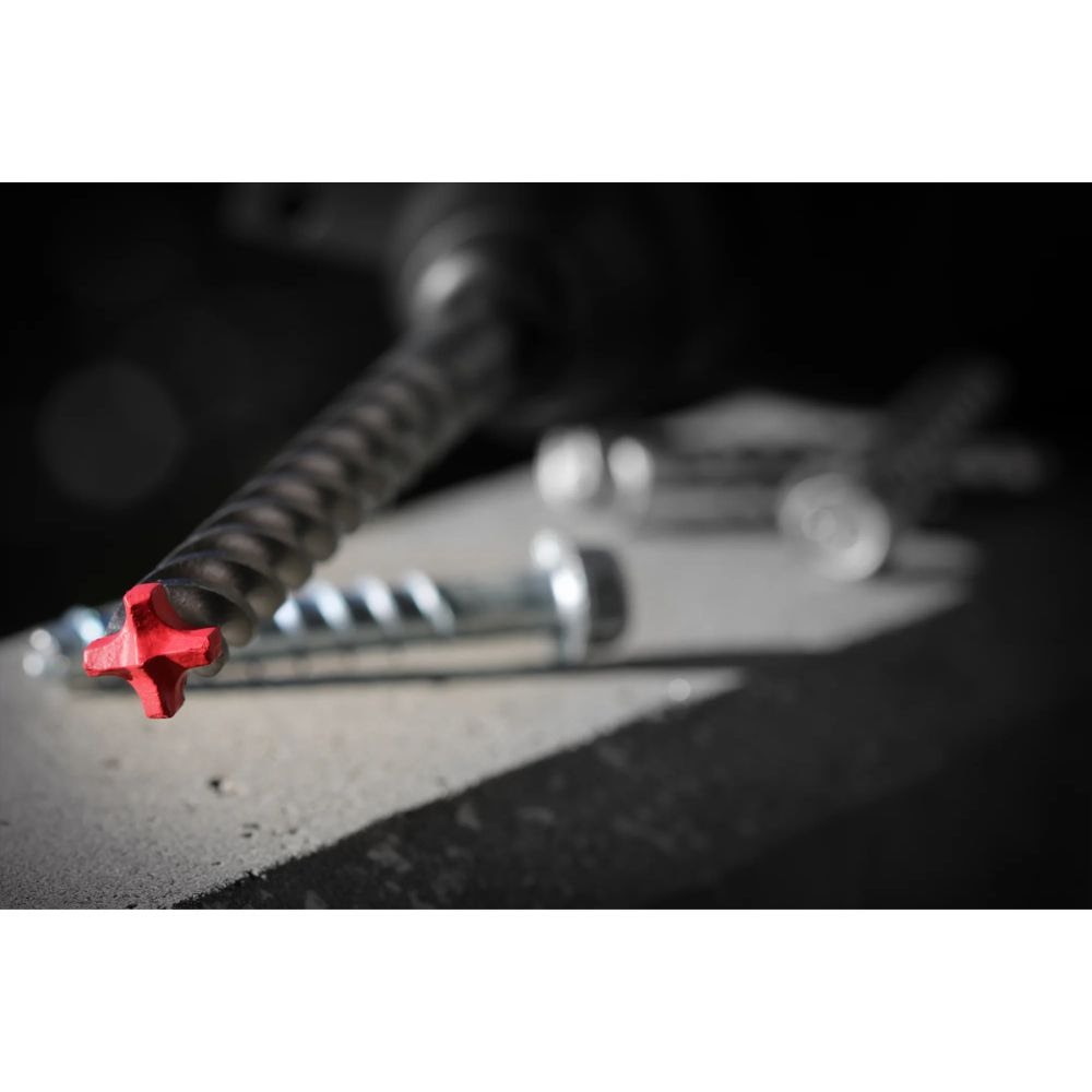 Diablo DMAPL4070-P5P 1/4" x 4" x 6" Rebar Demon SDS-Plus 4-Cutter Full Carbide Head Hammer Drill Bit (5-Pack) - 3