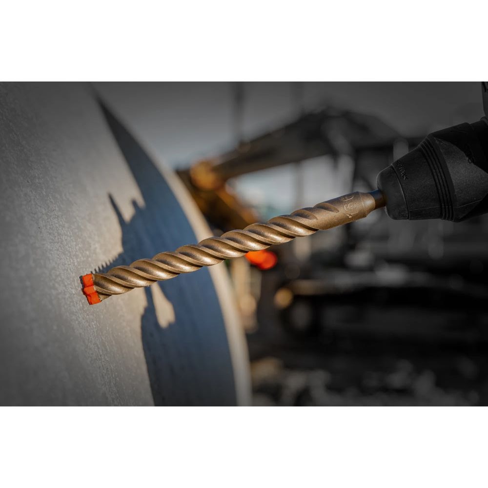 Diablo DMAPL4140-P5P 3/8" x 4" x 8" Rebar Demon SDS-Plus 4-Cutter Full Carbide Head Hammer Drill Bit (5-Pack) - 4