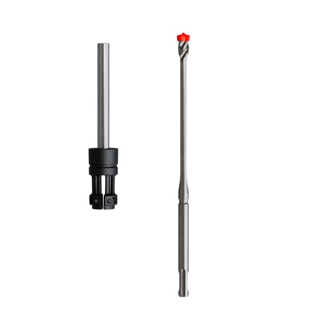 Diablo DMAPLA4440-S6 AMPED Rebar Demon 1/2" x 4" x 10" SDS-Plus 4-Cutter Full Carbide Head Dust Extraction Hammer Drill Bit (5-Pack) - 2