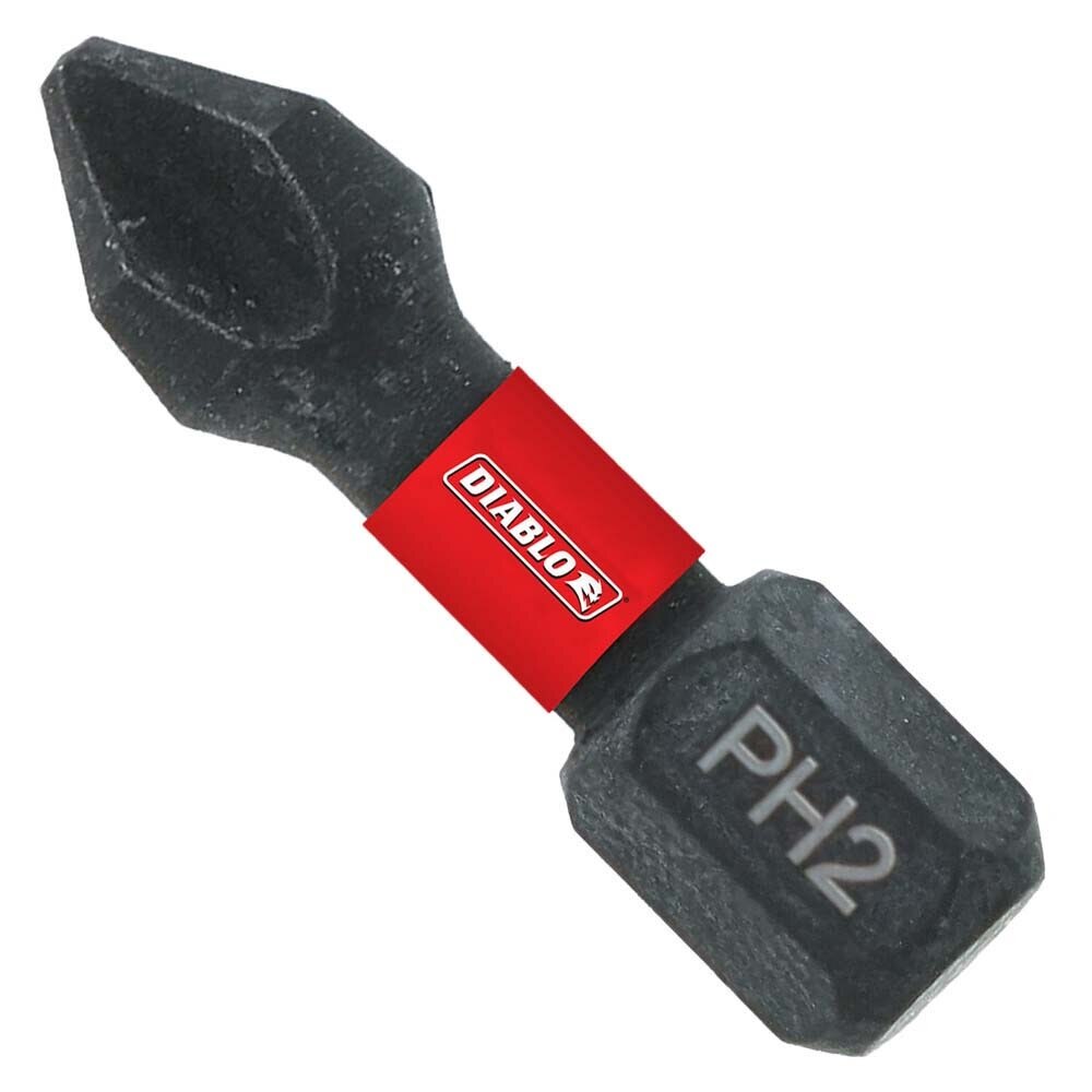 Diablo DPH21B 1 in. #2 Phillips Drive Bit - Extreme Durability and Long Life