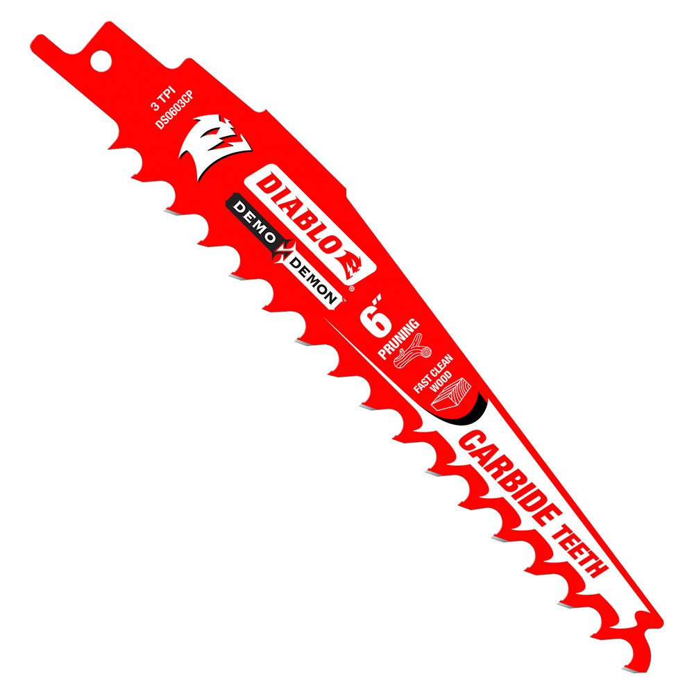 Diablo DS0603CP3 6" Carbide Tipped Pruning and Clean Wood Blade, 3 Pack