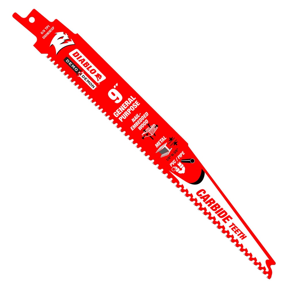 Diablo DS0909CGP3 9" Demo Demon Carbide General Purpose Recip (3 pk)