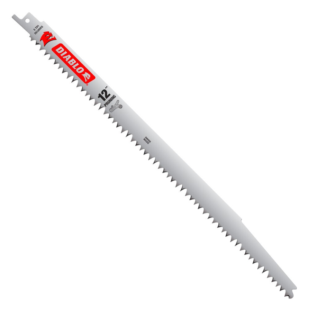 Diablo DS1205FG5 12" Fleam Ground Recip Blade for Pruning, 5 Pack