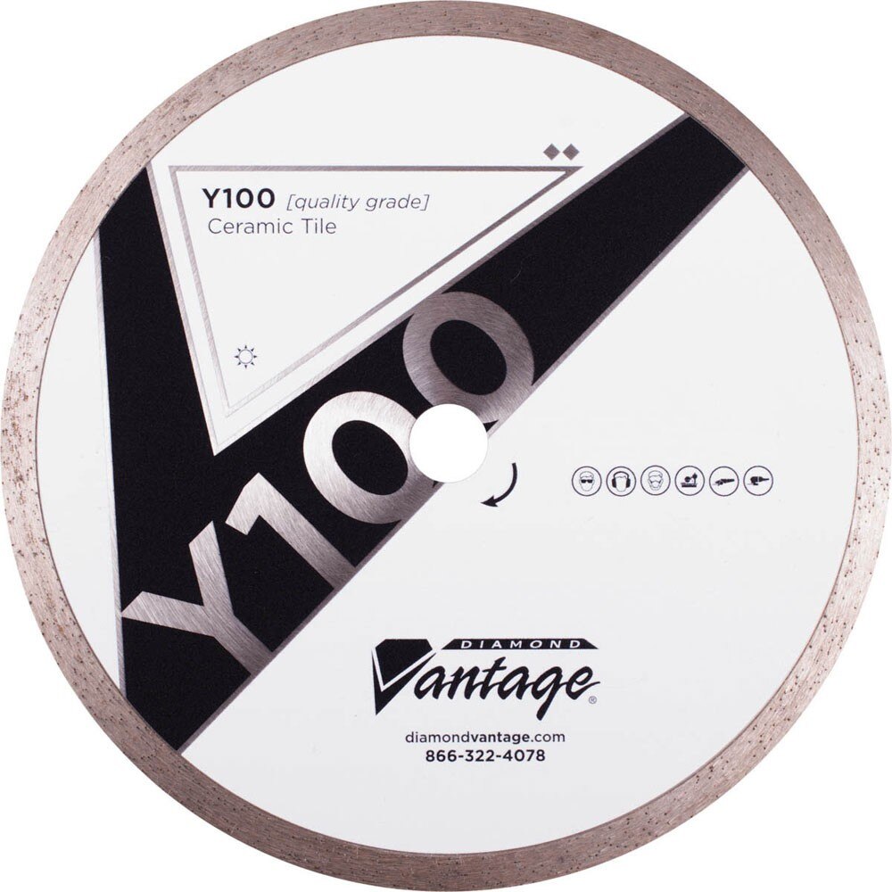 Diamond Vantage 0406CTDY2 4" X .060" X7/8- 5/8 Tile Blade (Wet/Dry), Value Grade