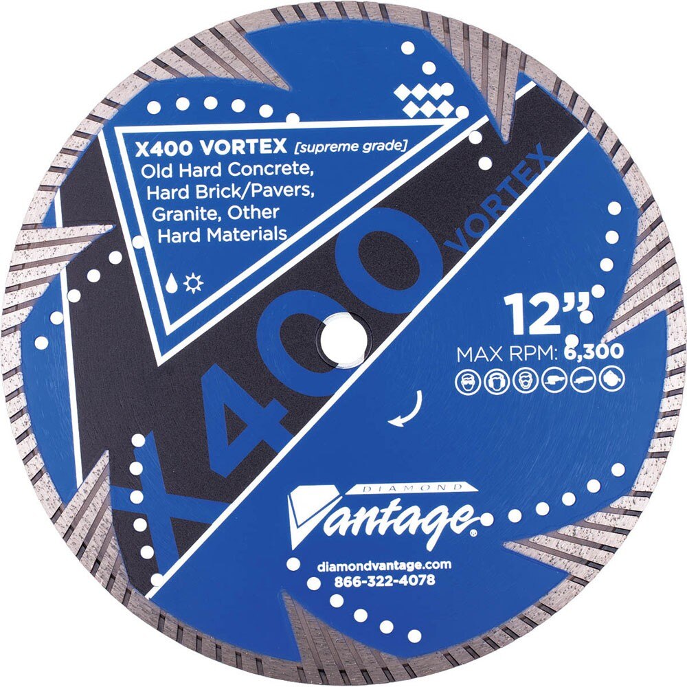 Diamond Vantage 1212BEDVUX4-1 12" X .125" X 1/20mm Hard Materials Supreme Grade Turbo Rim