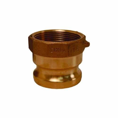Dixon 125-A-BR 1-1/4" Brass FNPT x Male Adapter
