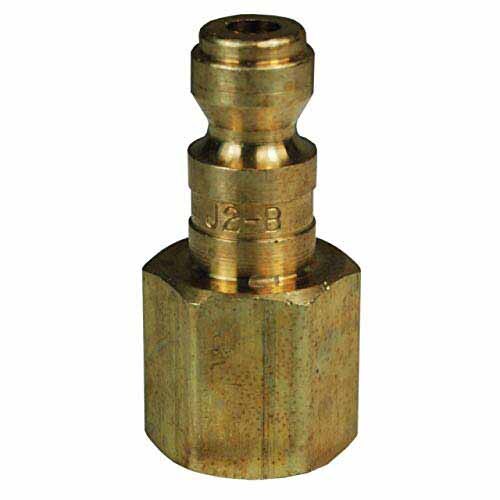 Dixon J2F2-B Coupler 1/4" T Design x 1/4" FNPT Steel Brass Automotive Pneumatic J Series
