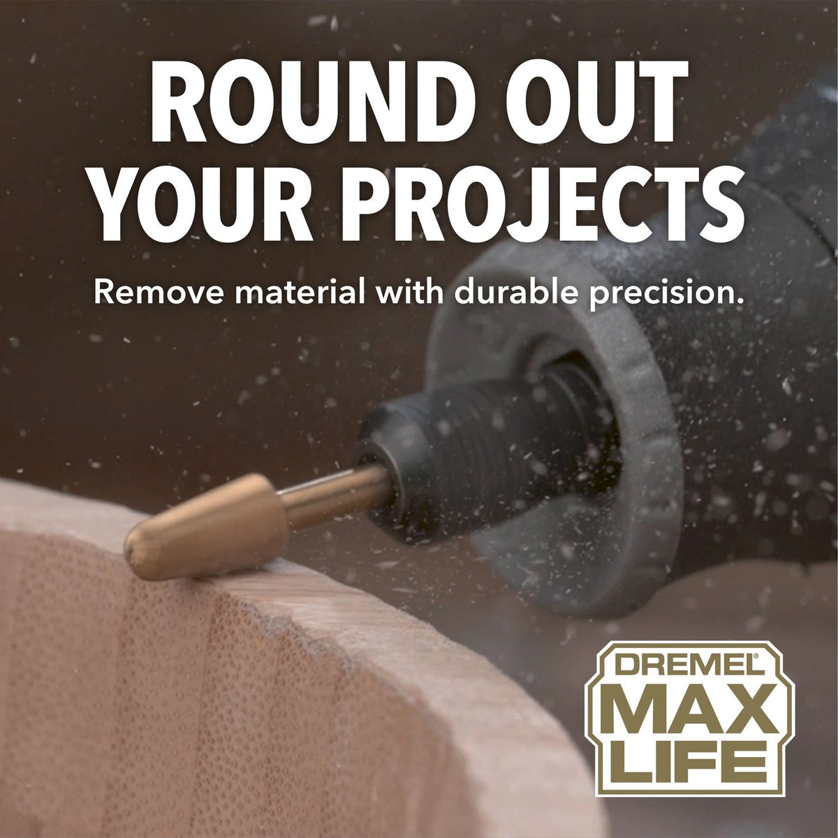 Dremel 117HP 1/4" Max Life Ball Nose Rotary Carving and Engraving Bit (2 Pack) - 4