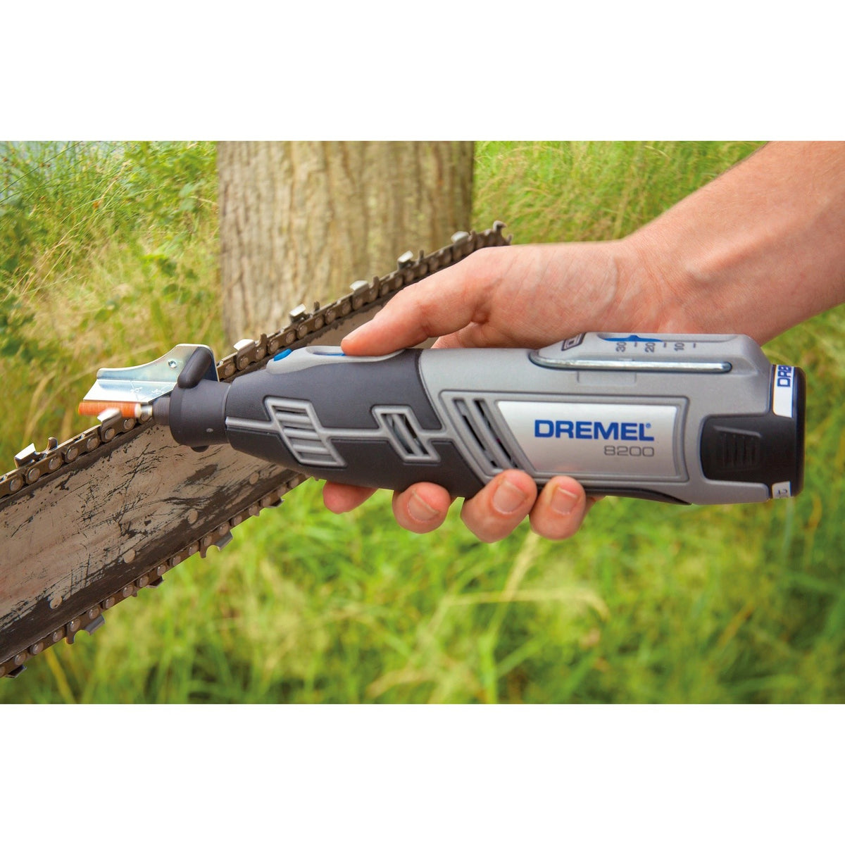 Dremel 458 Chainsaw Sharpening Stones Set with 0.125" Shank for Chainsaw Chains (3 Pack) - 2