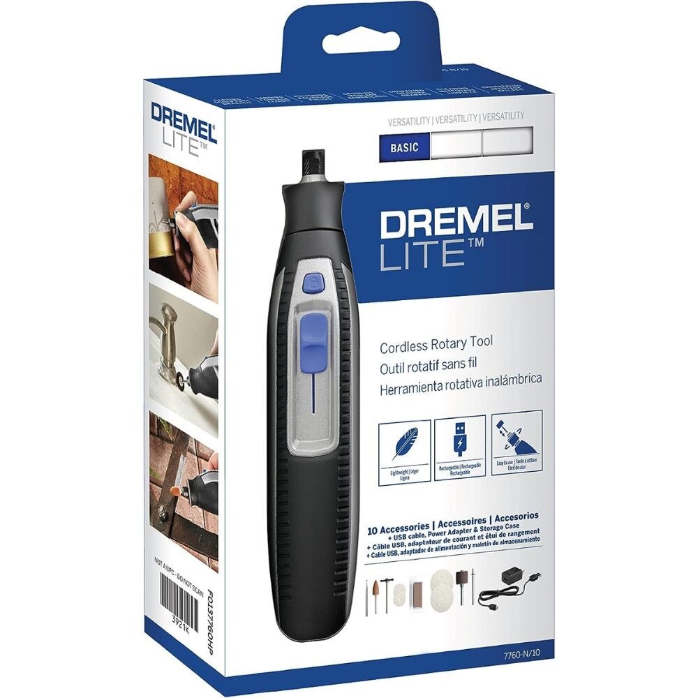Dremel 7760-N/10 3.6V Trapped Blister CL RT Kit - 3