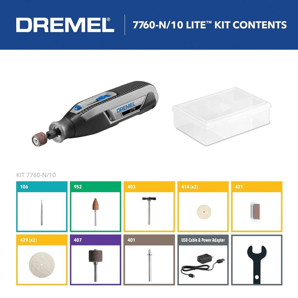 Dremel 7760-N/10 3.6V Trapped Blister CL RT Kit - 4