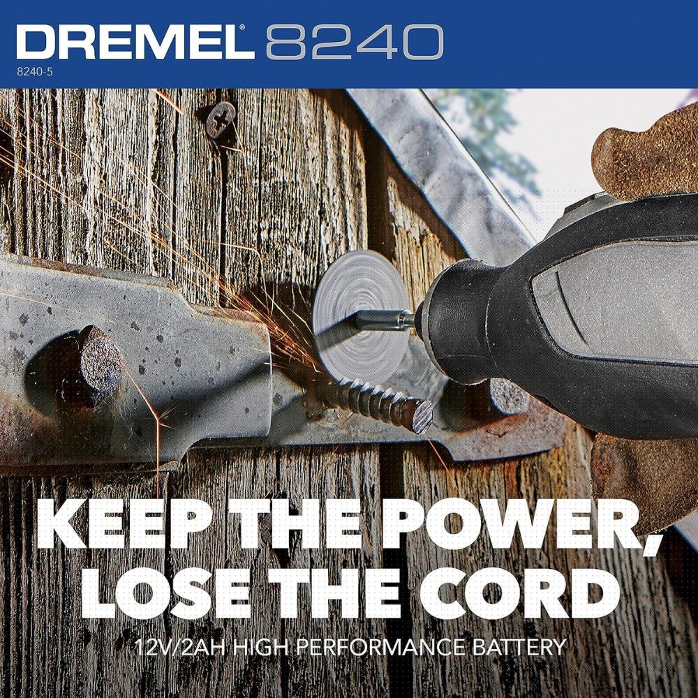 Dremel 8240-5 12V Cordless Rotary Tool Kit - 7