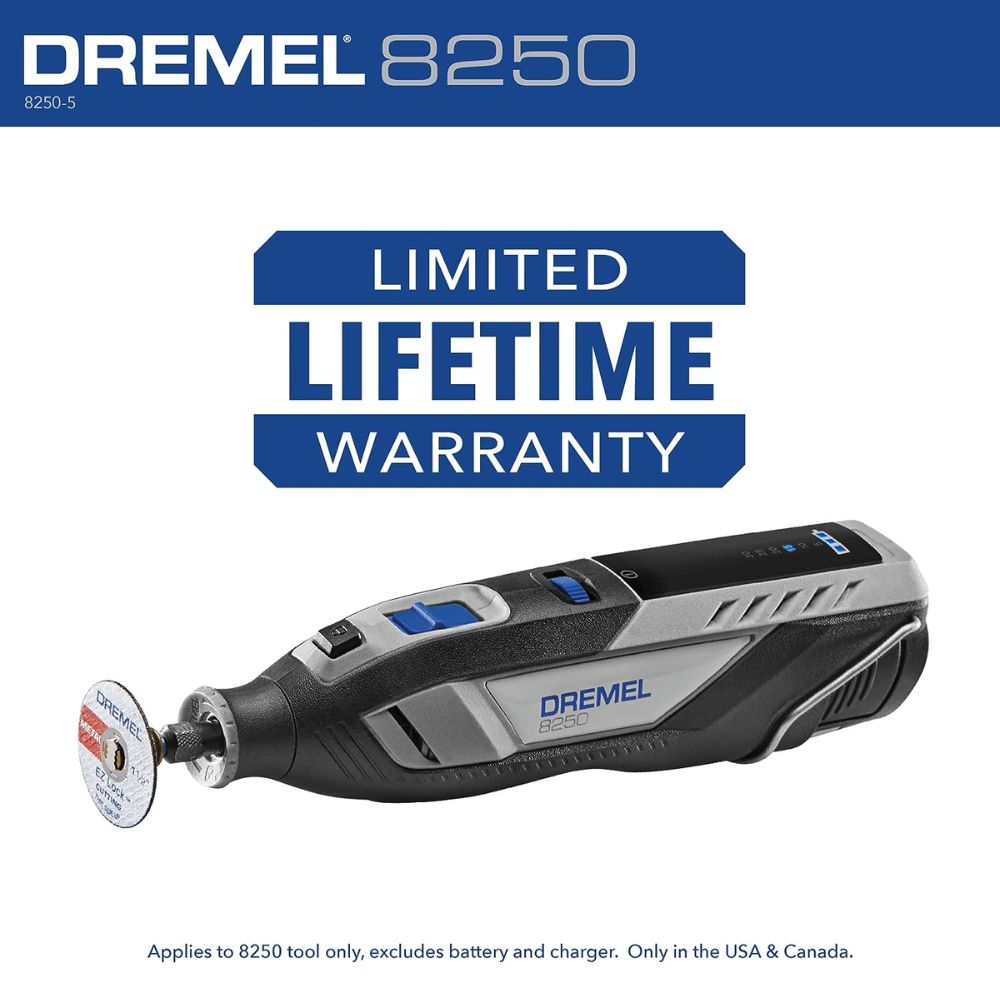Dremel 8250-5 12V Cordless Brushless Rotary Tool Kit - 6