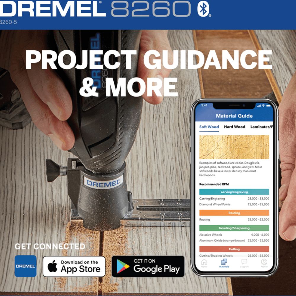 Dremel 8260-5 12V Cordless Brushless & Connected Rotary Tool Kit - 9