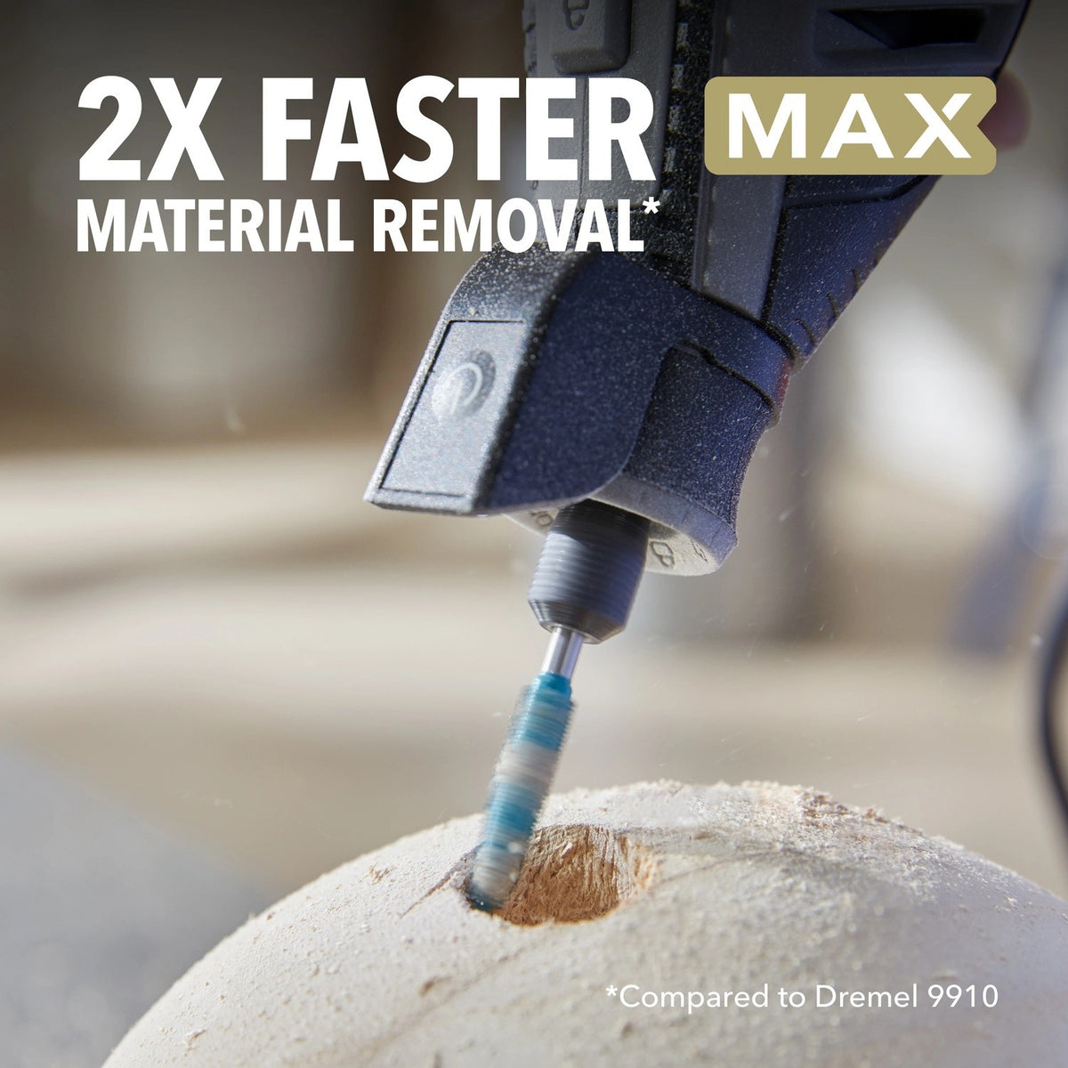 Dremel 9952 1/4" MAX Small Taper Carving Bit for Wood Plastic Foam and Rubber - 5