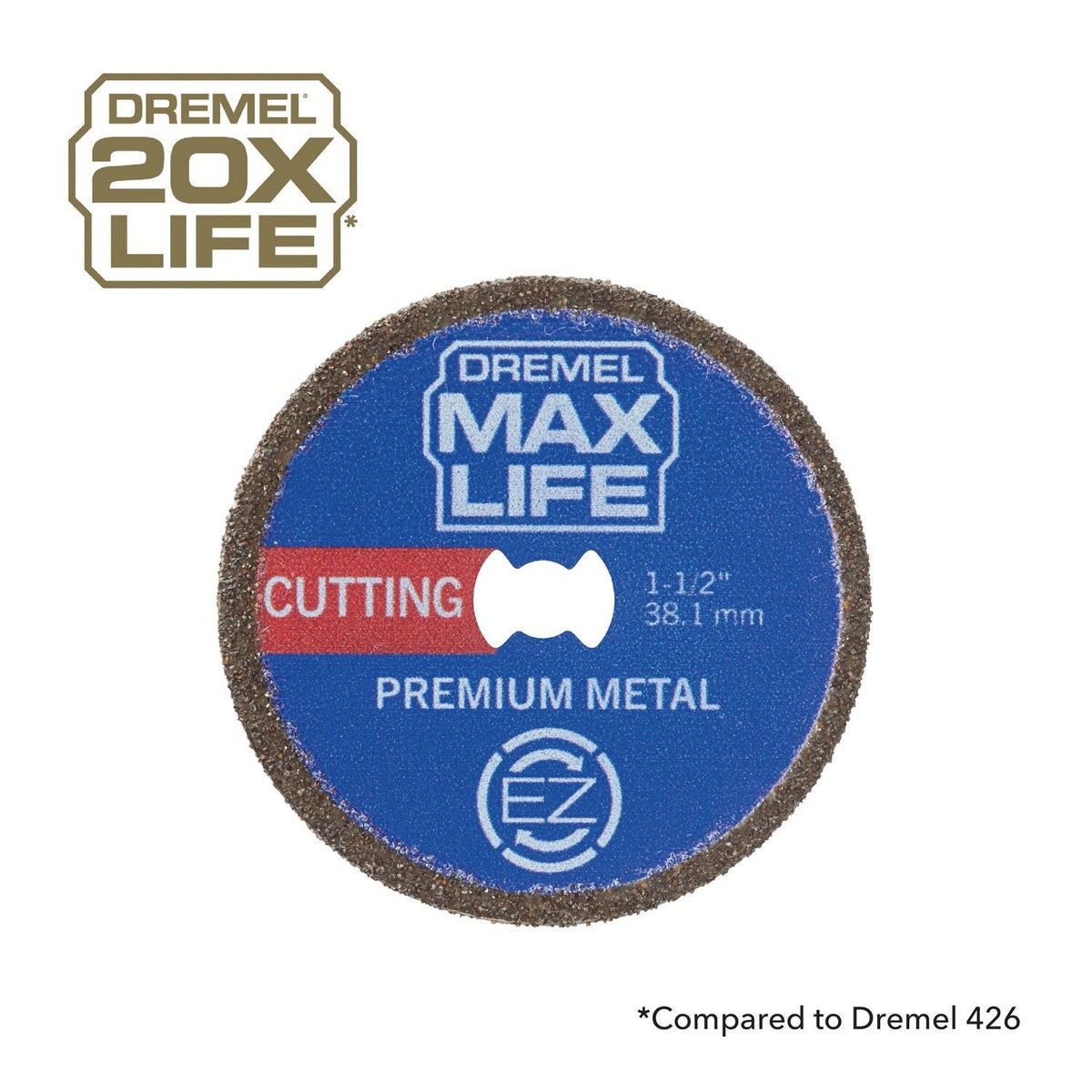 Dremel EZ506HP 1-1/2" Max Life EZ Lock Premium Metal Cutting Wheel with CBN Coating - 3