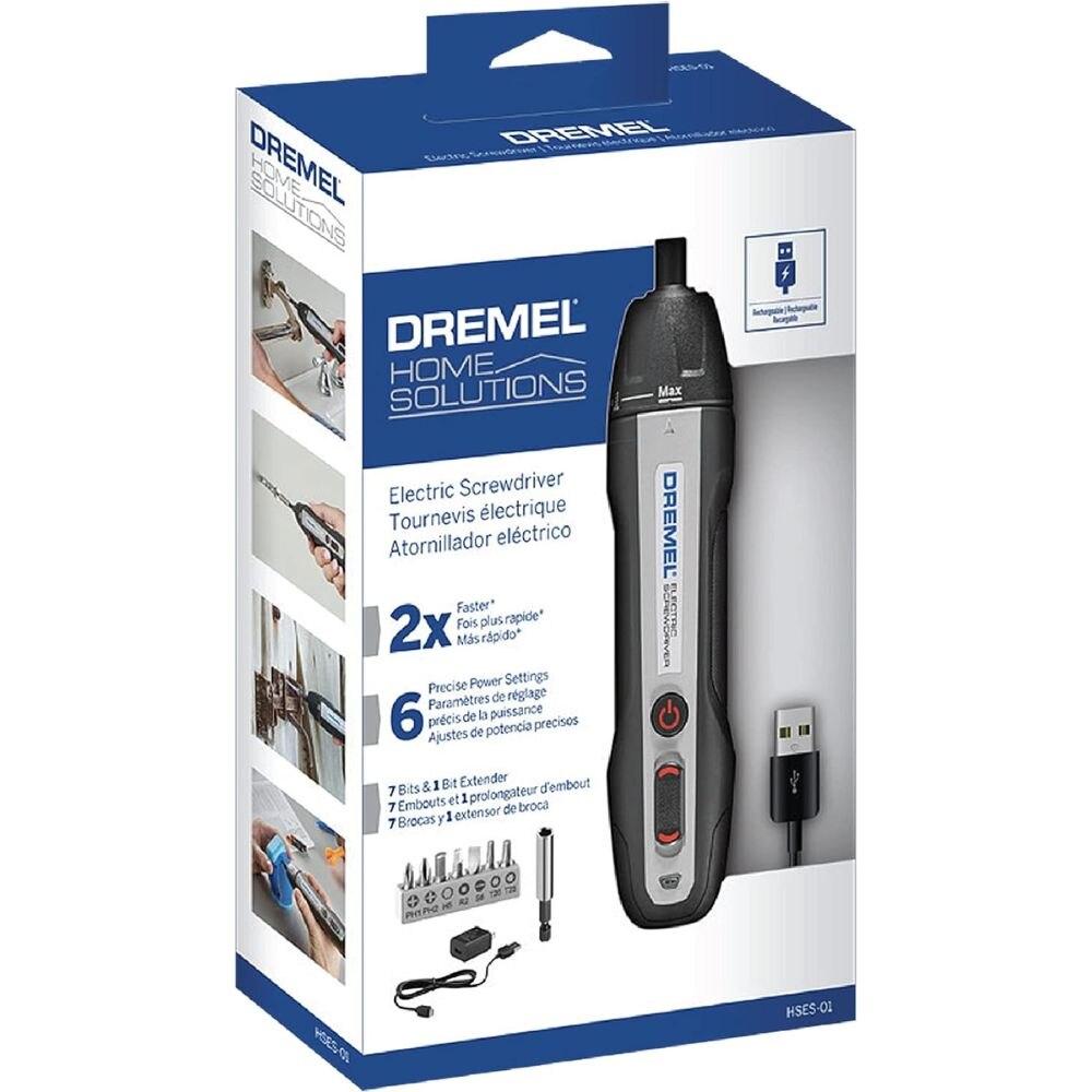 Dremel HSES-01 4.0V Cordless Electric Screwdriver Tool Kit - 3