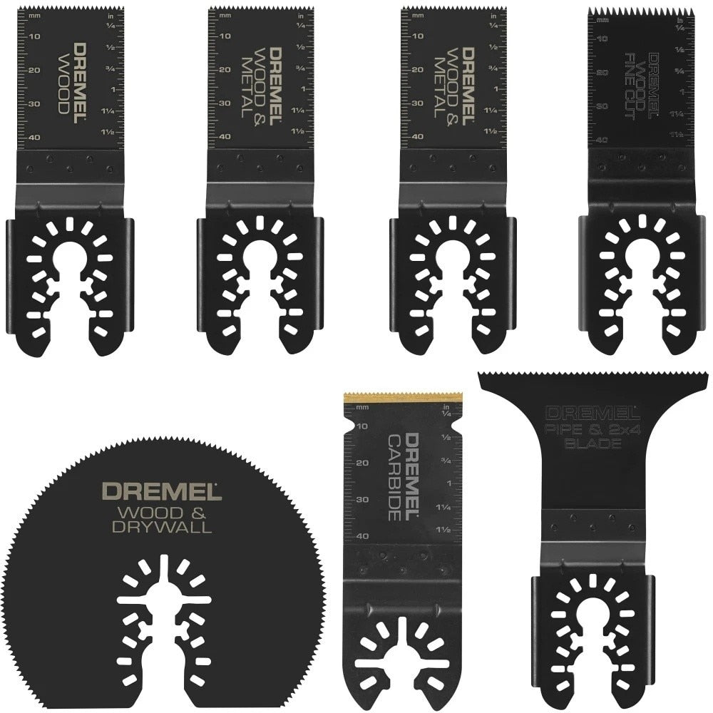 Dremel MM497U Universal Oscillating Blade Variety Set for Drywall Wood and Metal (7 Pack)