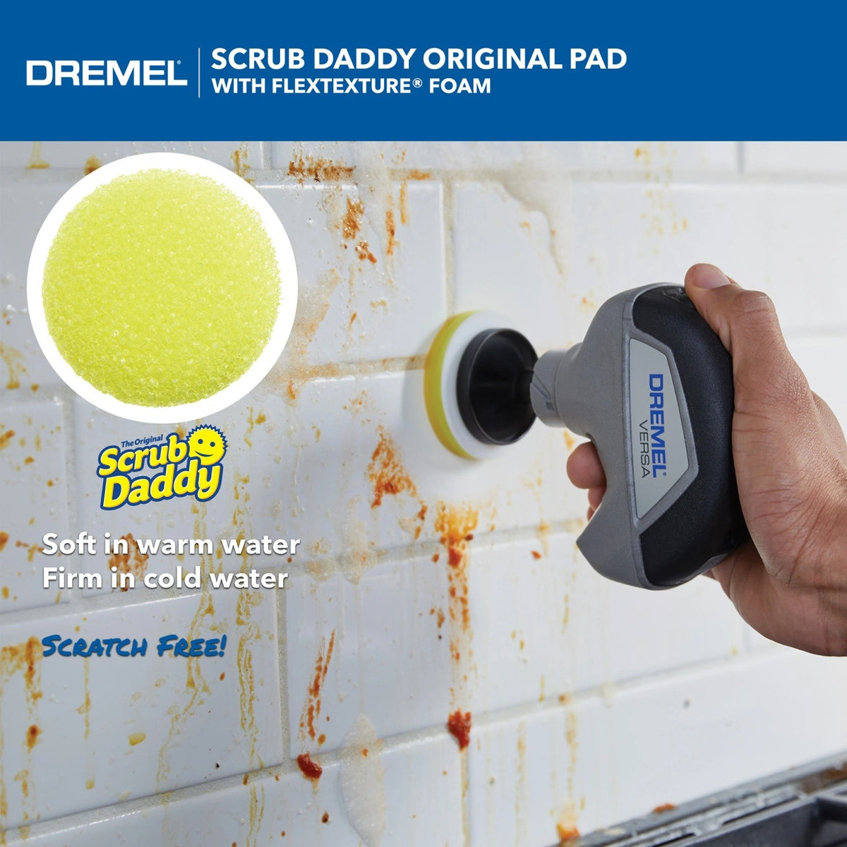 Dremel PC360-5 Scrub Daddy Cleaning Pad Variety Pack for Versa Power Cleaning Tool (5 pack) - 2