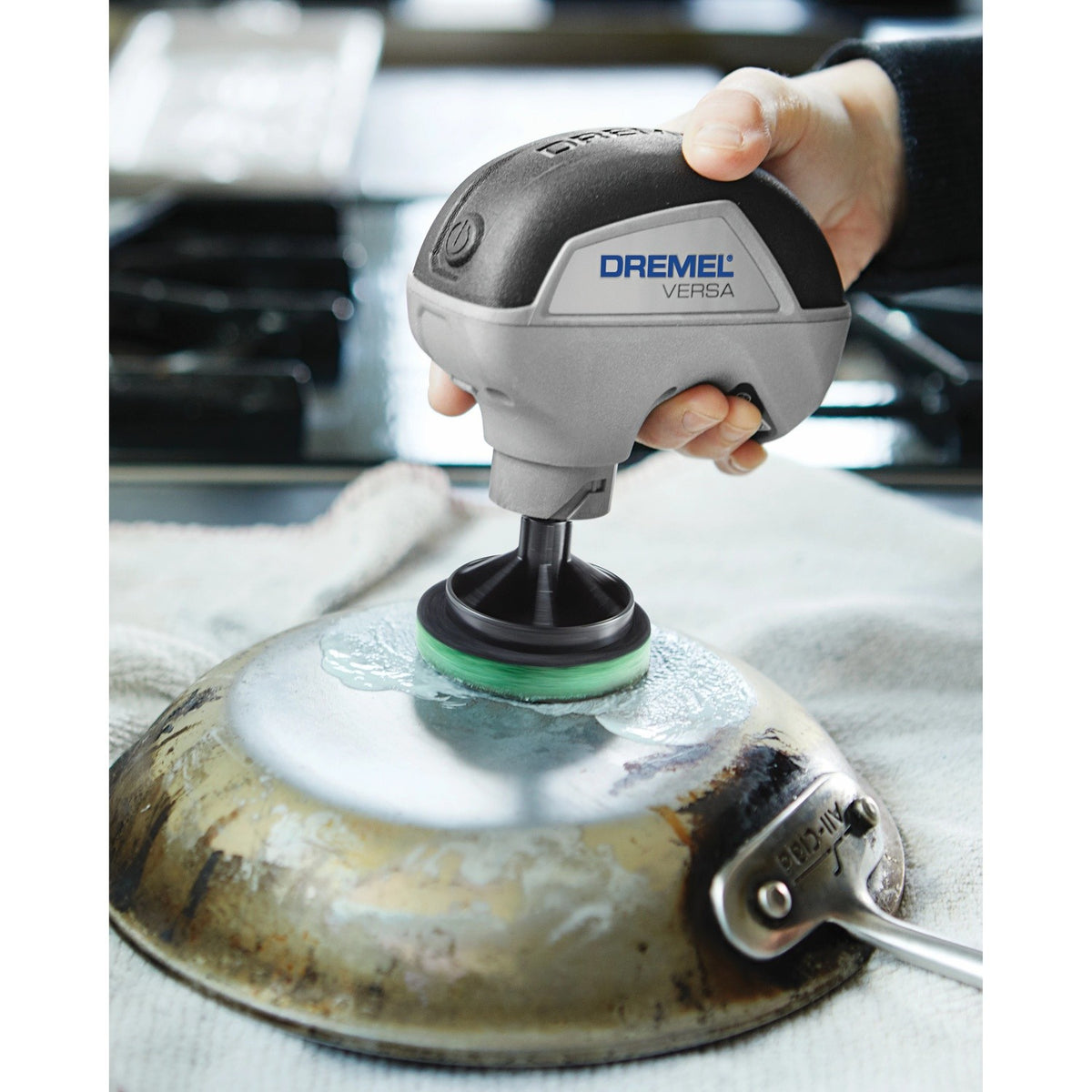 Dremel PC367-3 Power Cleaner Kitchen Scour Pad for Cookware and Stove Tops (3 Pack) - 3