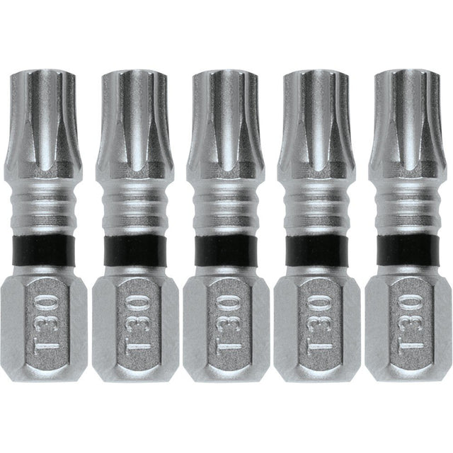 Makita E-00658 Impact XPS T30 Torx 1" Insert Bit, 5 Pack