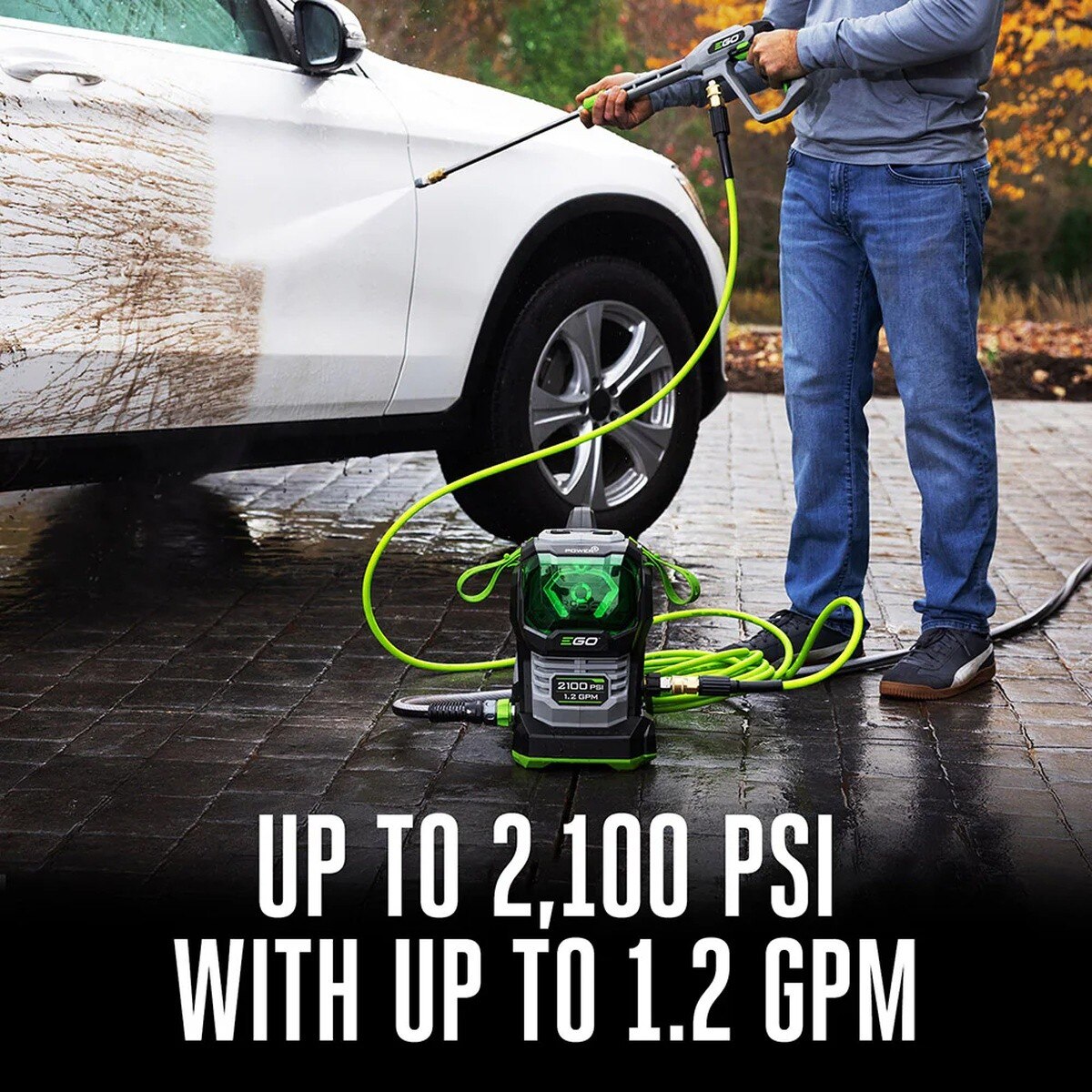 EGO HPW2100 2100 PSI 1.2 GPM 56V Cordless Compact Pressure Washer Bare Tool (1 Each) - 2