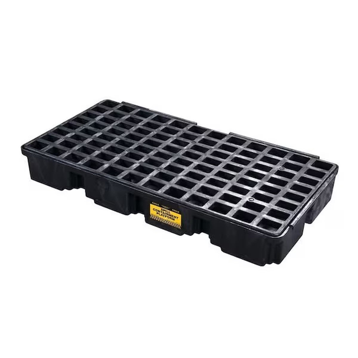 Eagle 1632B Modular Spill Containment Platform for 2 Drums Without Drain Black 30 Gallon Sump 5000 lb Capacity