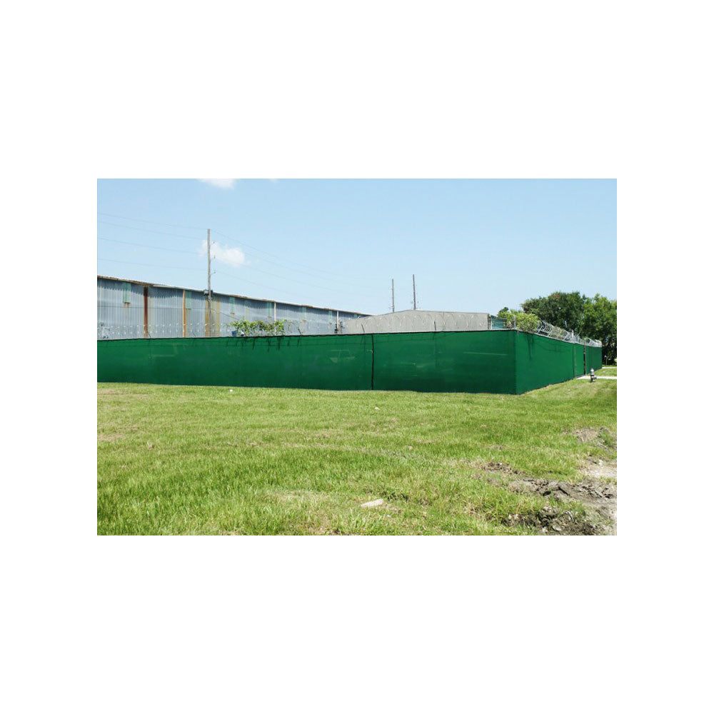 Eagle Industries-Enclosures PF-10150-GRN 10' x 150' Privacy Fence Screen with Button Holes, 20 Rolls - 3