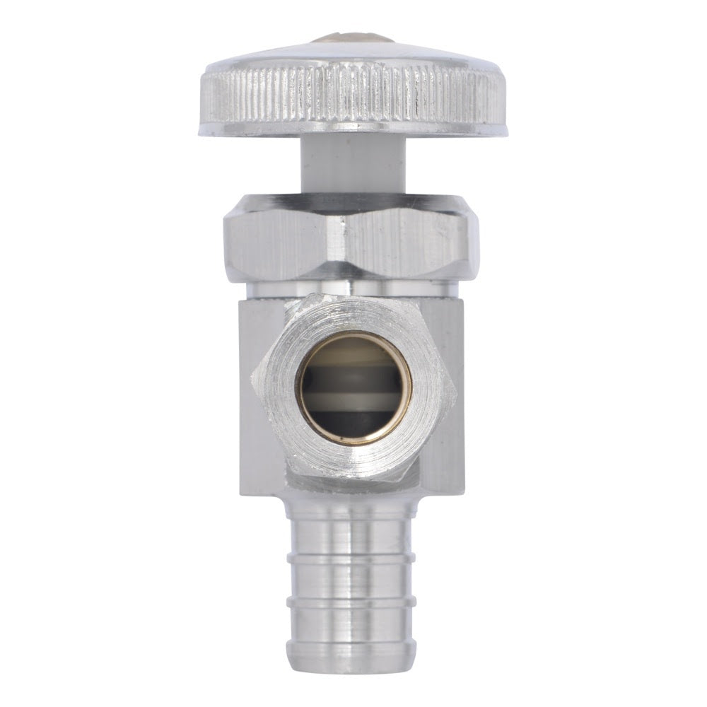 Eastman 04341LF 3/8 in OD x 1/2 in PEX Multi-Turn Angle Stop Valve - 3
