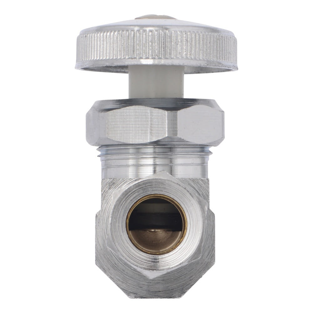 Eastman 04342LF 3/8 in. OD x 1/2 in. PEX Straight Multi Turn Stop Valve - 3