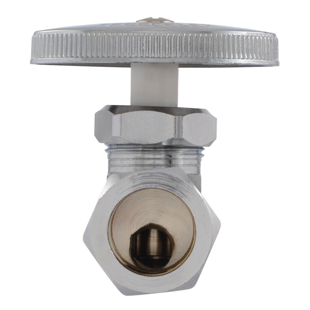 Eastman 04347LF 3/8 in. OD x 5/8 in. Compression Multi-Turn Straight Stop Valve for Potable Water - 3
