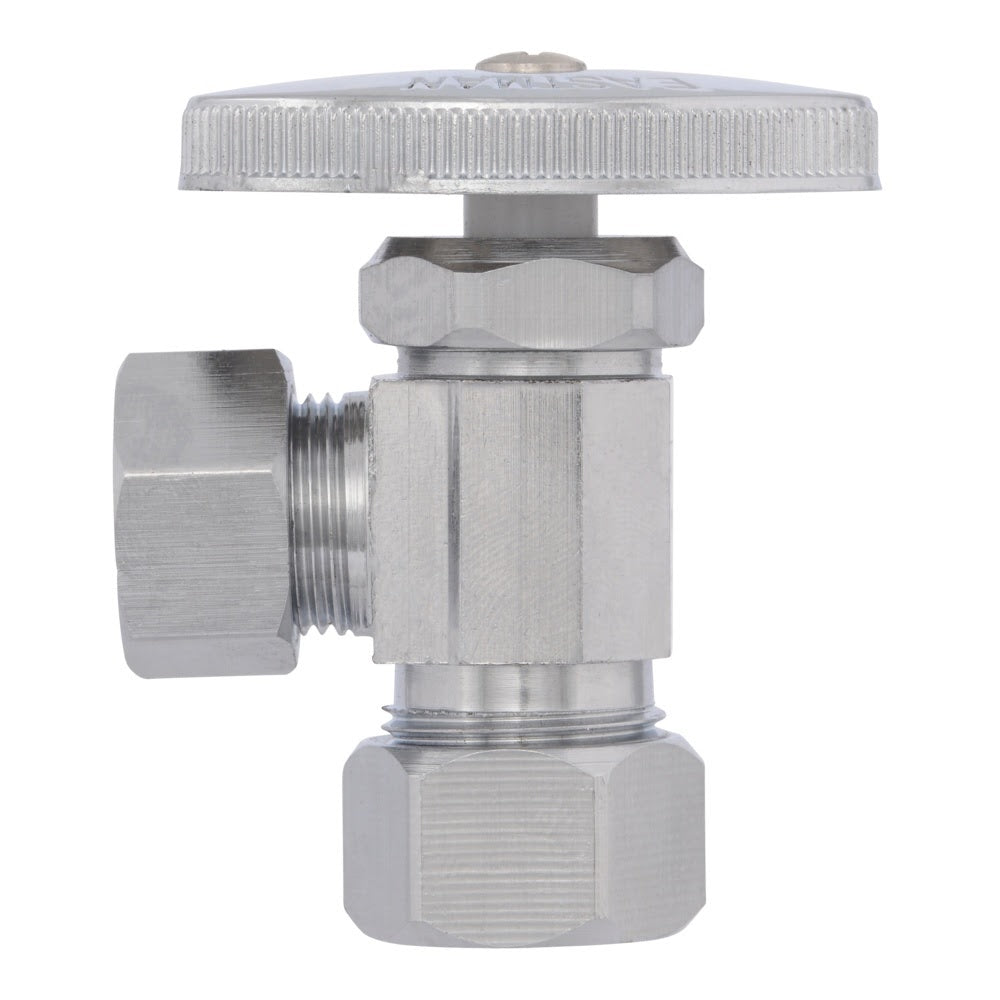 Eastman 04358LF 1/2 in. OD x 5/8 in. Compression Multi-Turn Angle Stop Valve - 3