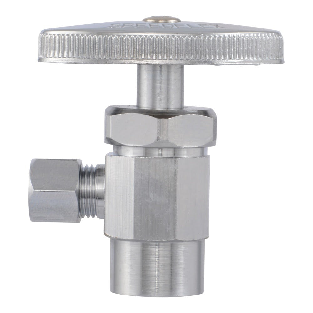 Eastman 04384LF 1/4 in OD x 1/2 in Sweat Multi-Turn Angle Stop Valve - 2