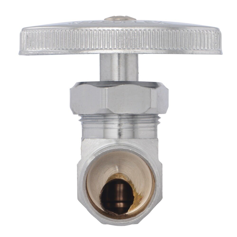Eastman 04385LF 3/8 in OD x 1/2 in Sweat Straight Stop Multi-Turn Valve - 3