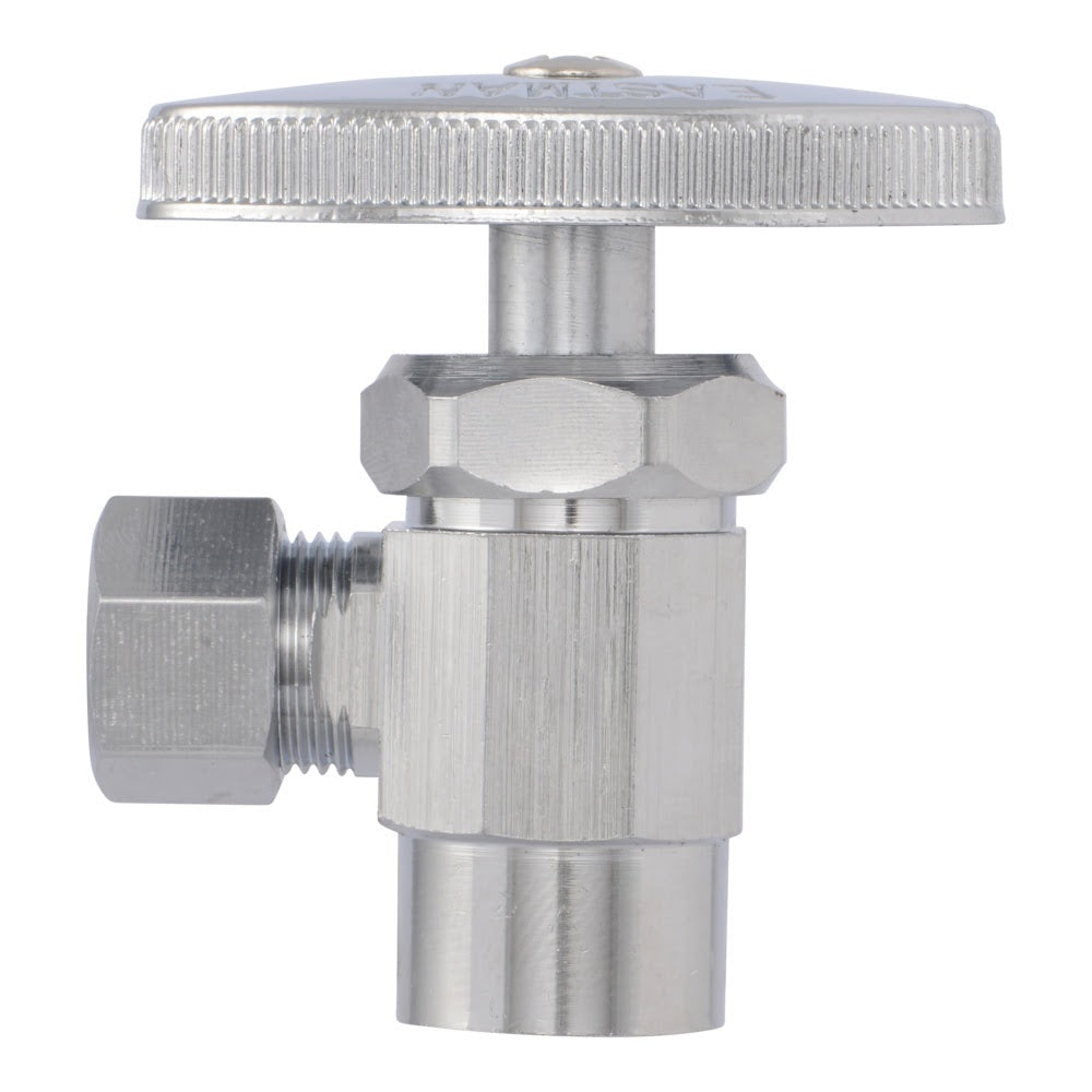 Eastman 04387LF 3/8 in. OD x 1/2 in. Sweat Multi-Turn Angle Stop Valve for Fixture Supply Lines - 2