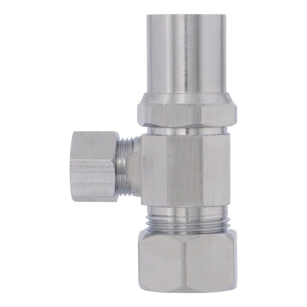 Eastman 04456LF 3/8 in. OD x 5/8 in. OD Compression Multi-Turn Angle Stop Valve Loose Key - 2