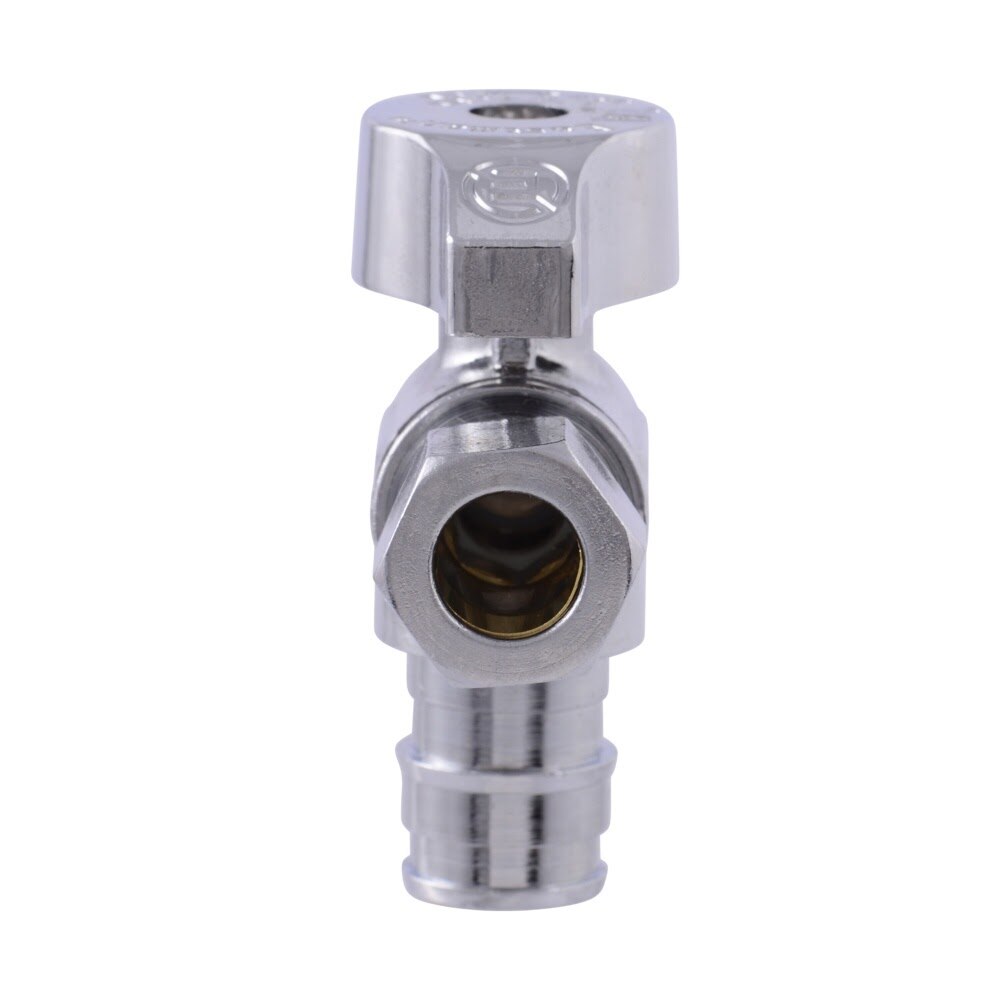 Eastman 10724LF 3/8 in. OD x 1/2 in. PEX Quarter Turn Expansion Angle Stop Valve - 3