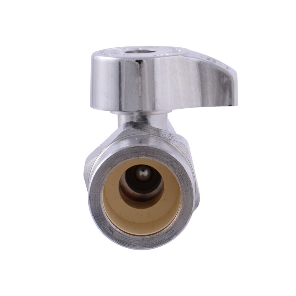 Eastman 10730LF 3/8 in. OD x 1/2 in. CPVC Quarter-Turn Straight Stop Valve - 3