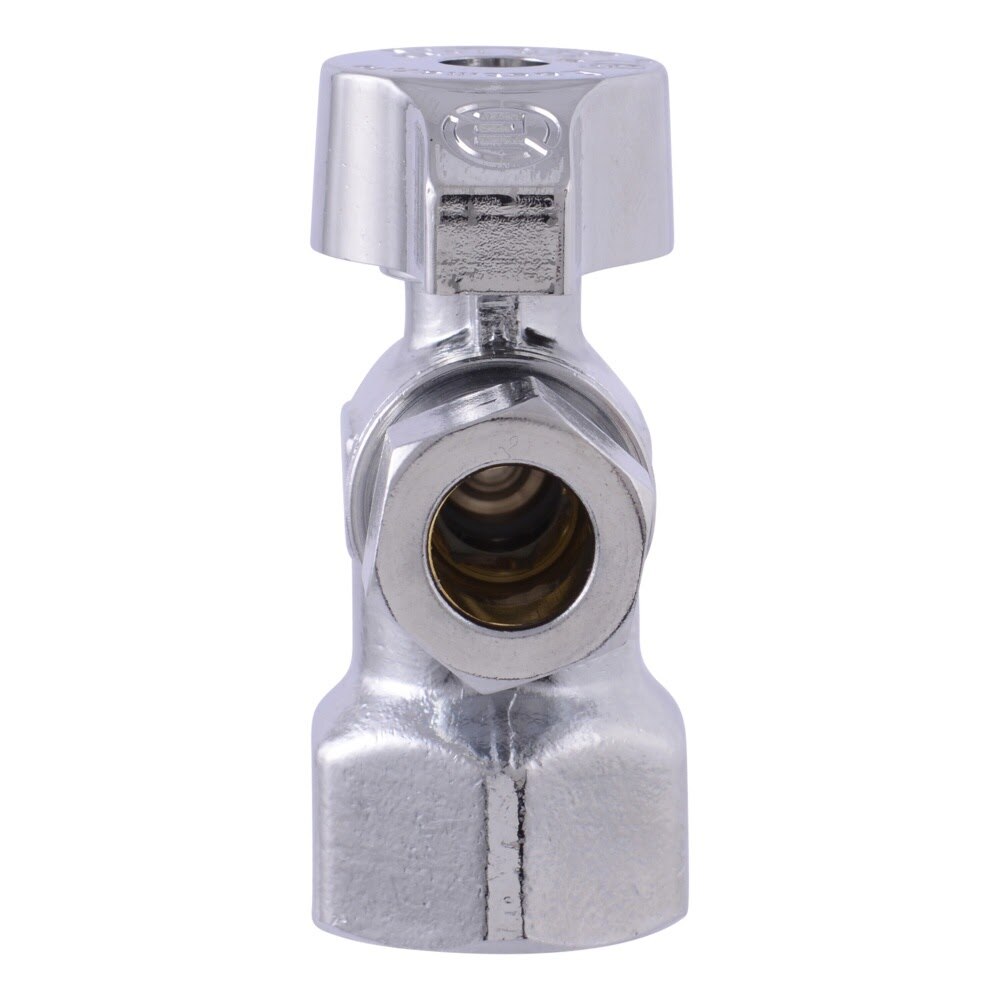 Eastman 10733LF 3/8 in. OD x 1/2 in. FIP Quarter Turn Lead Free Angle Stop Valve - 3
