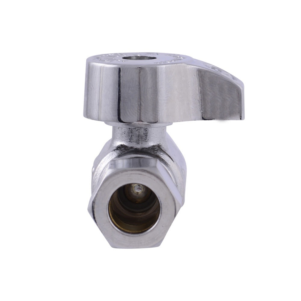 Eastman 10734LF 3/8 in. OD x 3/8 in. Female Compression Quarter Turn Repair Stop Valve - 3